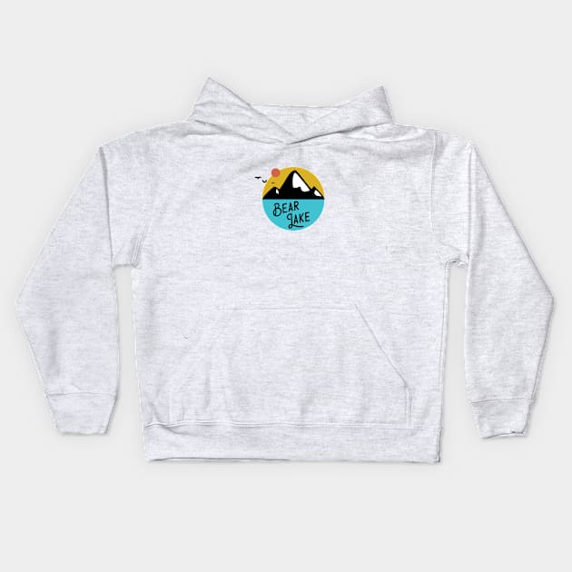 Bear Lake v2 Kids Hoodie by BundleBeeGraphics